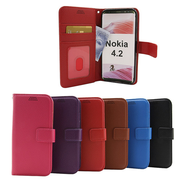 New Standcase Wallet Nokia 4.2 Brun