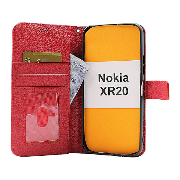 New Standcase Wallet Nokia XR20 Röd