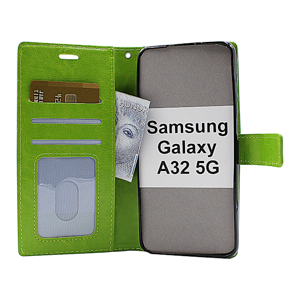 Crazy Horse Wallet Samsung Galaxy A32 5G (A326B) Svart