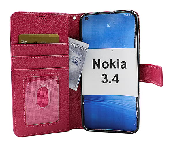 New Standcase Wallet Nokia 3.4 Brun