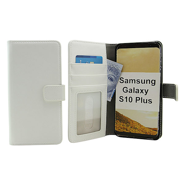 Skimblocker Magnet Wallet Samsung Galaxy S10 Plus (G975F) Vit