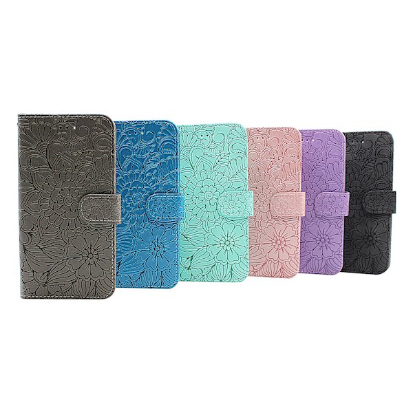 Flower Standcase Wallet Motorola Moto G31/G41 Blå