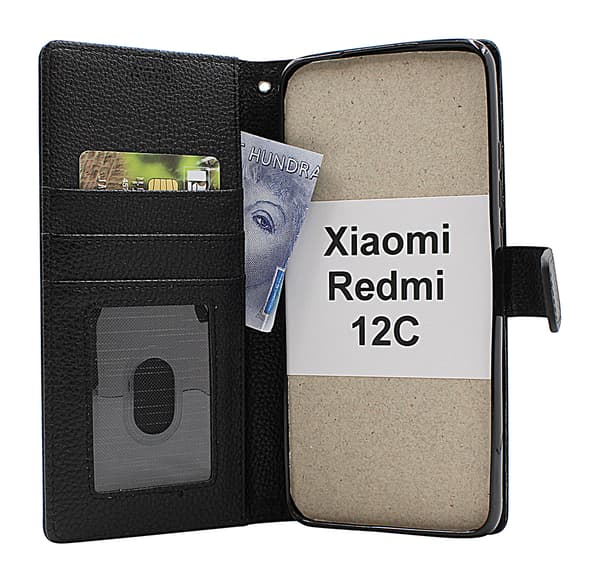 New Standcase Wallet Xiaomi Redmi 12C Röd