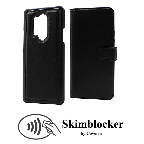 Skimblocker Magnet Wallet OnePlus 8 Pro Svart