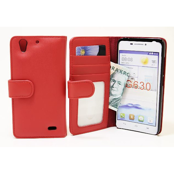 Plånboksfodral Huawei Ascend G630 Röd
