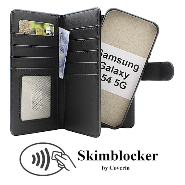 Skimblocker Samsung Galaxy A54 5G  XL Magnet Plånboksfodral