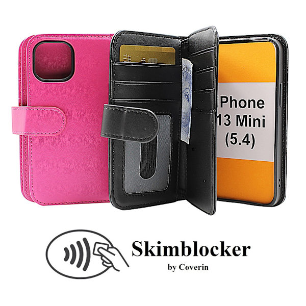 Skimblocker XL Wallet iPhone 13 Mini (5.4) Hotpink