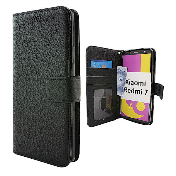 New Standcase Wallet Xiaomi Redmi 7 Svart