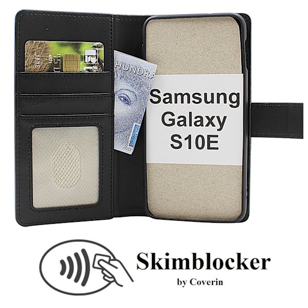 Skimblocker Samsung Galaxy S10e Plånboksfodral