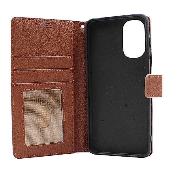 New Standcase Wallet Motorola Moto G62 5G Ljusblå