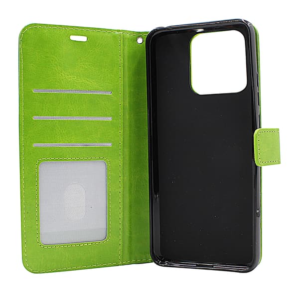 Crazy Horse Wallet Xiaomi Redmi 10C Grön