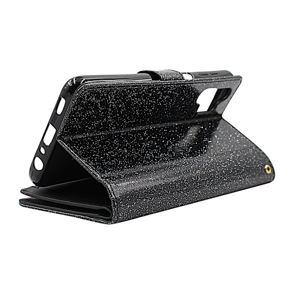 XL Standcase Glitterwallet Samsung Galaxy A32 5G (SM-A326B) Svart