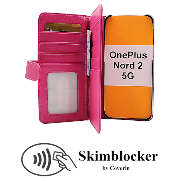Skimblocker XL Wallet OnePlus Nord 2 5G Hotpink