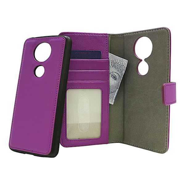 Skimblocker Magnet Wallet Motorola Moto E5 Plus Lila