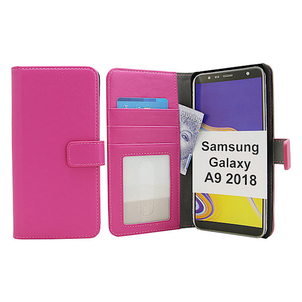 Skimblocker Magnet Wallet Samsung Galaxy A9 2018 (A920F/DS) Hotpink