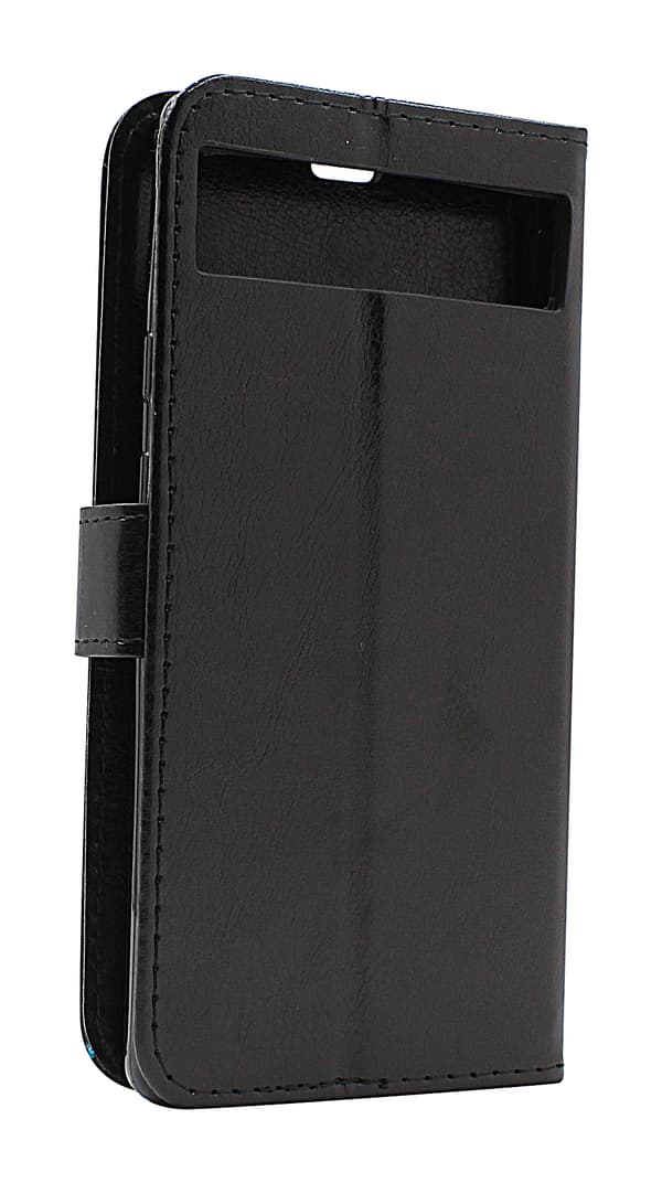 Crazy Horse Wallet Google Pixel 6a 5G Svart