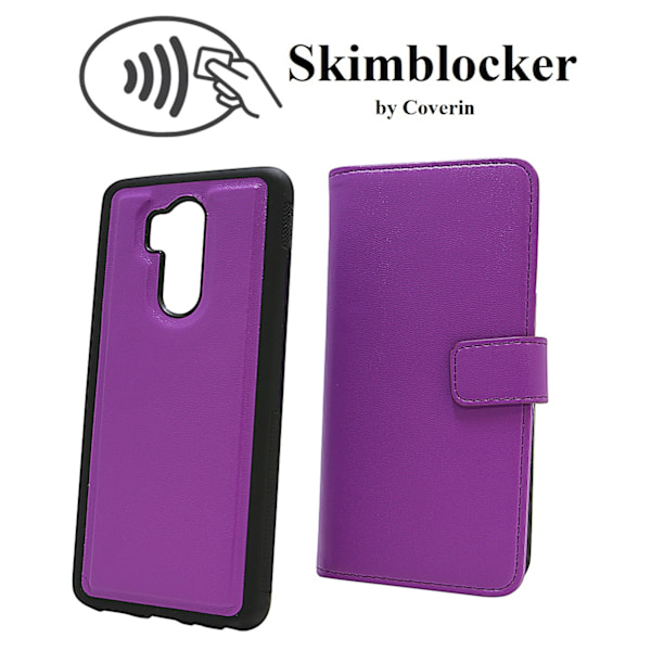 Skimblocker Magnet Wallet LG G7 ThinQ (G710M) Lila