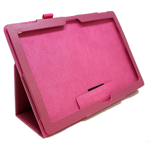 Standcase Fodral Lenovo Tab 4 10 / 10 Plus (ZA2J / ZA2M / ZA2R) Hotpink