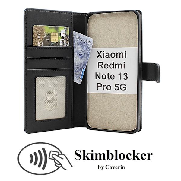 Skimblocker Xiaomi Redmi Note 13 Pro 5G Magnet Plånbok