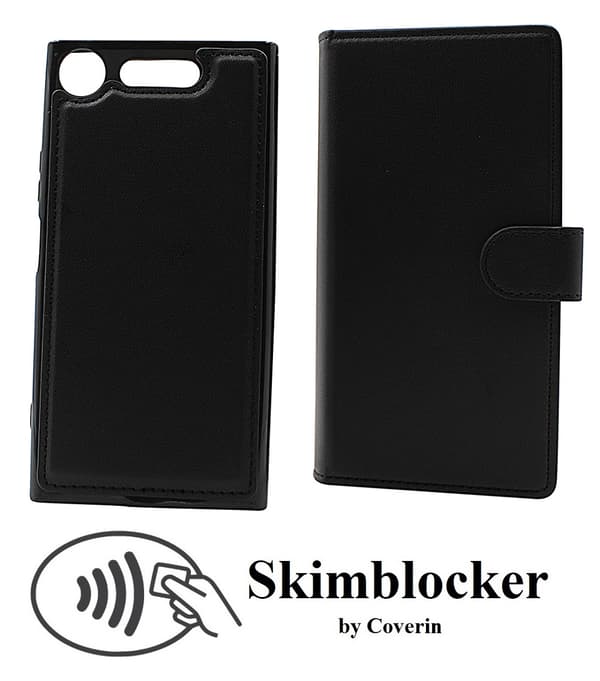 Skimblocker Sony Xperia XZ1 Magnet Plånboksfodral