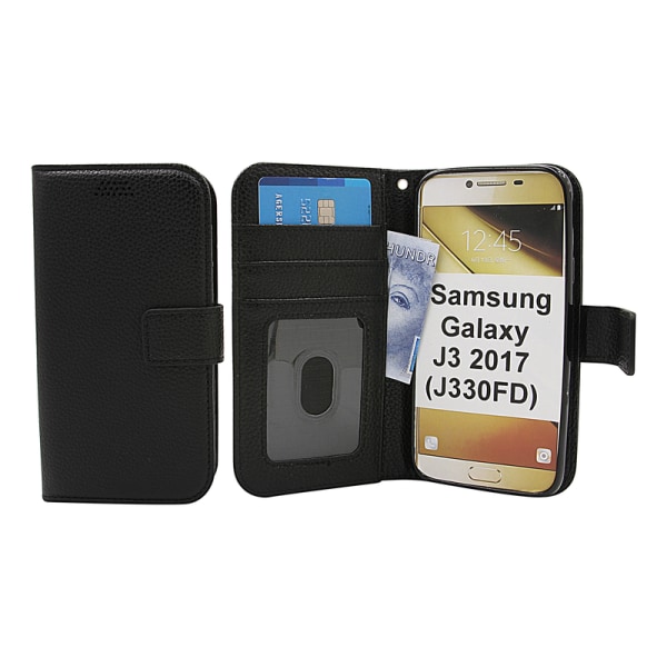 New Standcase Wallet Samsung Galaxy J3 2017 (J330FD) Hotpink