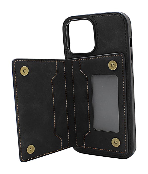 Lyx CardCase iPhone 13 Pro Max (6.7) Marinblå