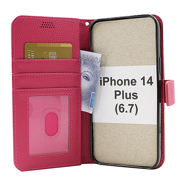 New Standcase Wallet iPhone 14 Plus (6.7) Hotpink