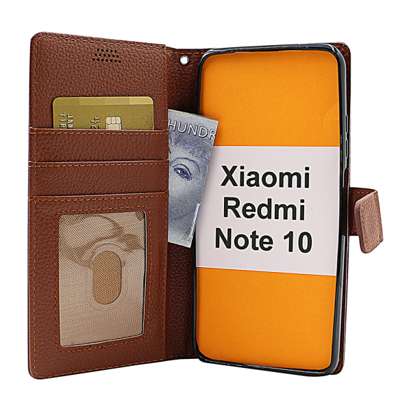 New Standcase Wallet Xiaomi Redmi Note 10 Svart