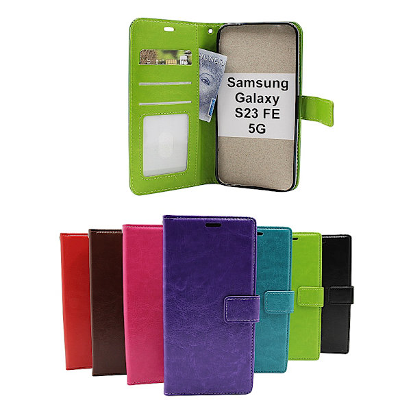 Crazy Horse Wallet Samsung Galaxy S23 FE 5G Svart