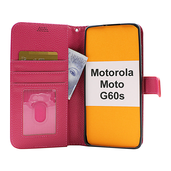 New Standcase Wallet Motorola Moto G60s Lila