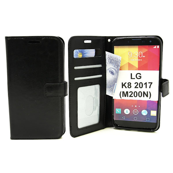 Crazy Horse Wallet LG K8 2017 (M200N) Svart Q371