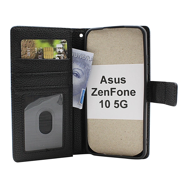 New Standcase Wallet Asus ZenFone 10 5G Ljusblå