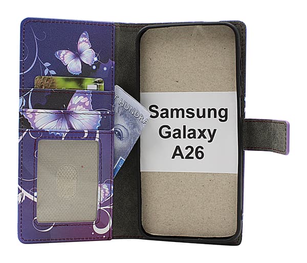 Skimblocker Samsung Galaxy A26 Magnet Plånboksfodral Design