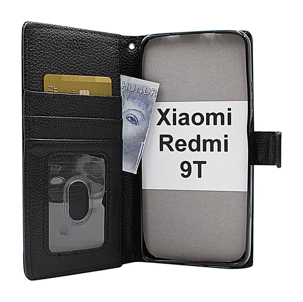 New Standcase Wallet Xiaomi Redmi 9T Svart