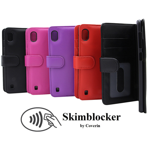 Skimblocker Plånboksfodral Samsung Galaxy A10 (A105F/DS) Hotpink