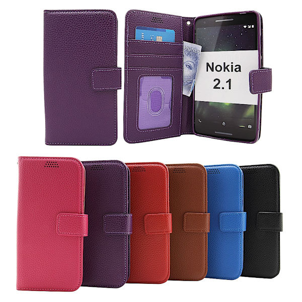 New Standcase Wallet Nokia 2.1 Lila