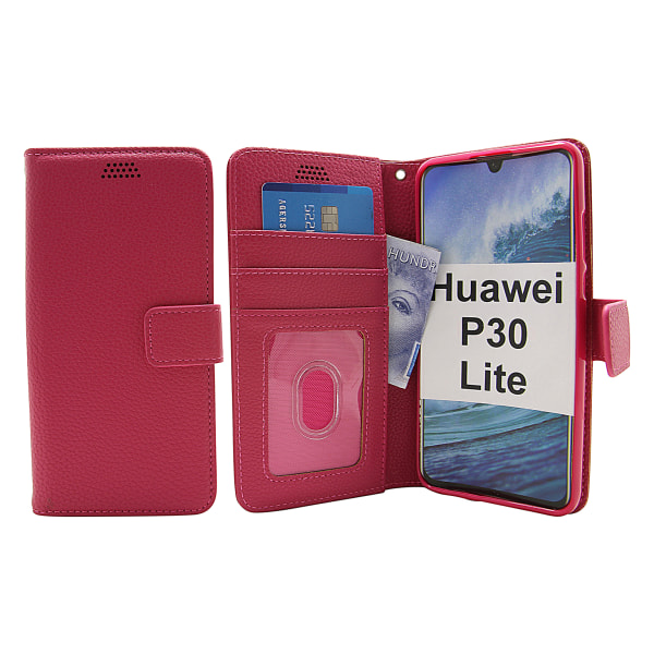 New Standcase Wallet Huawei P30 Lite (Svart) Svart