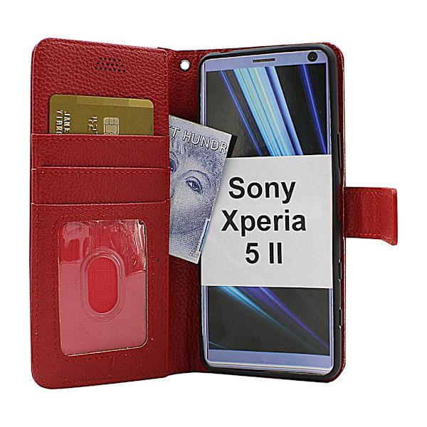 New Standcase Wallet Sony Xperia 5 II (XQ-AS52) (Svart) Svart