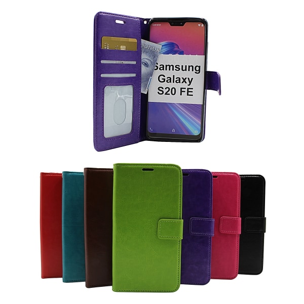 Crazy Horse Wallet Samsung Galaxy S20 FE/S20 FE 5G (Svart) Svart