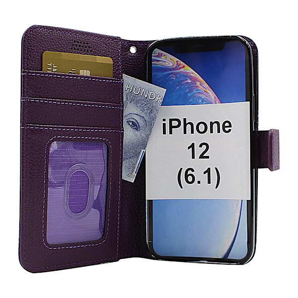 New Standcase Wallet iPhone 12 (6.1) (Svart) Svart