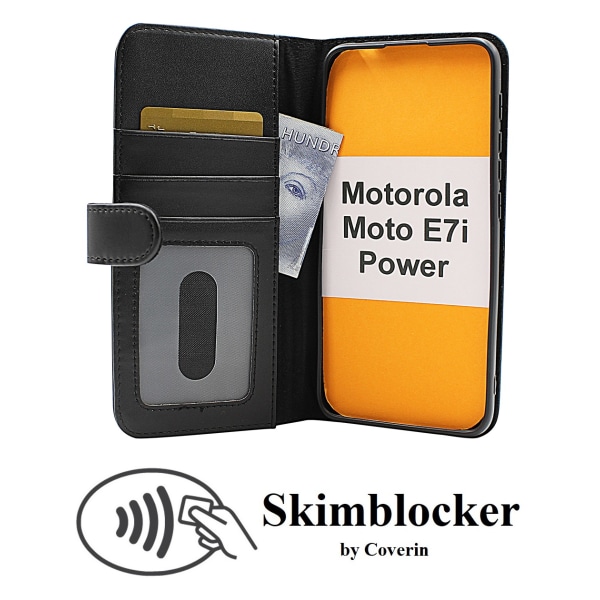 Skimblocker Plånboksfodral Motorola Moto E7i Power