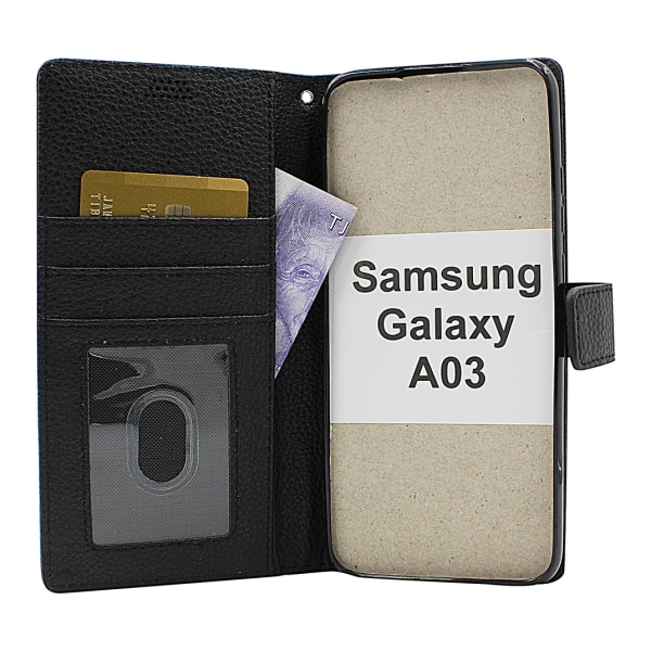 New Standcase Wallet Samsung Galaxy A03 (A035G/DS) Röd