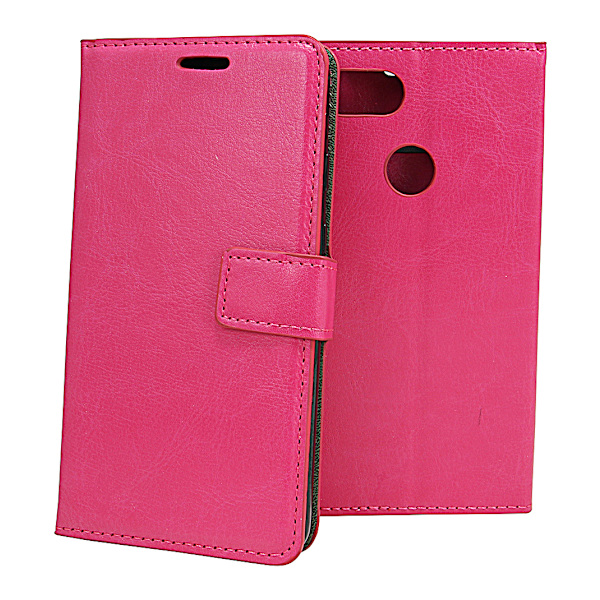 Crazy Horse Wallet Google Pixel 3 Hotpink