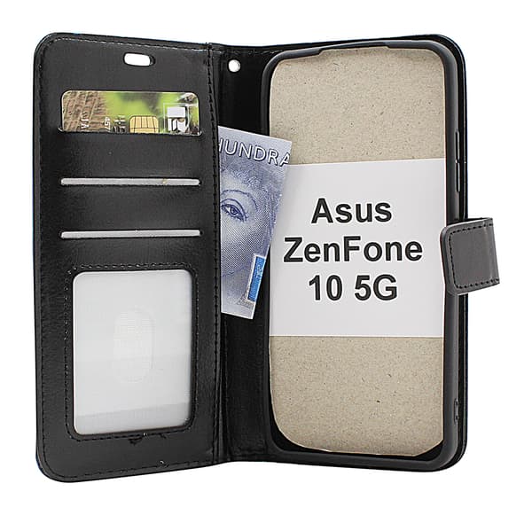 Crazy Horse Wallet Asus ZenFone 10 5G Turkos