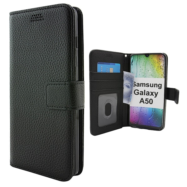 New Standcase Wallet Samsung Galaxy A50 (A505FN/DS) Svart