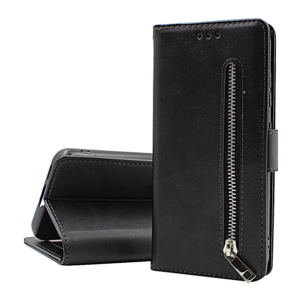 Zipper Standcase Wallet Sony Xperia 1 V 5G (XQ-DQ72) Marinblå