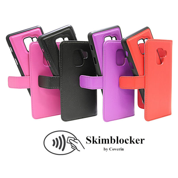 Skimblocker Magnet Wallet Samsung Galaxy A8 2018 (A530FD) Svart