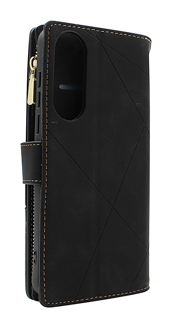 XL OnePlus Nord 5 Lyx Plånboksfodral Svart