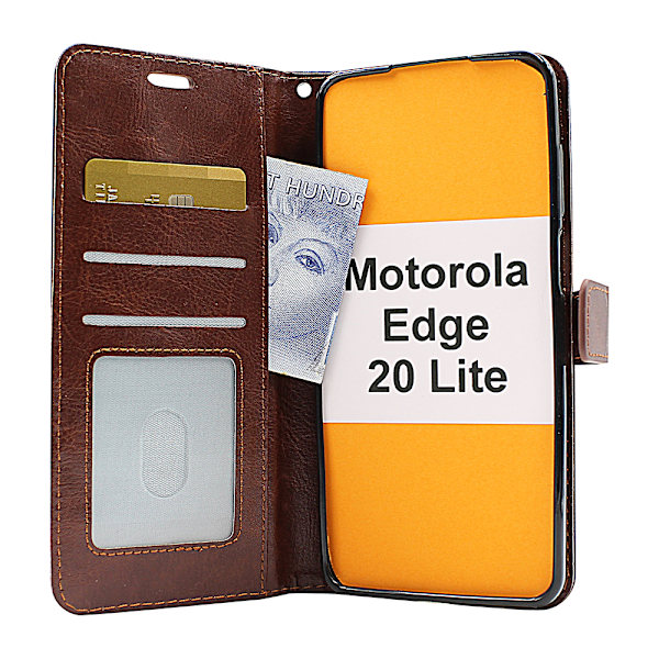 Crazy Horse Wallet Motorola Edge 20 Lite Lila