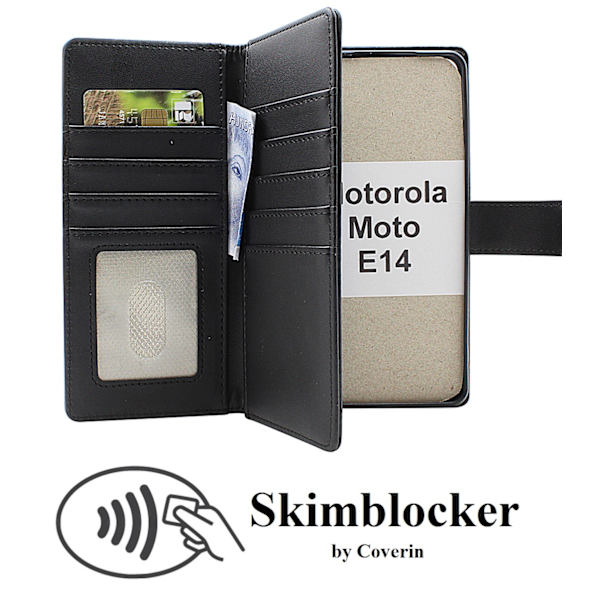 Skimblocker Motorola Moto E14 XL Plånboksfodral